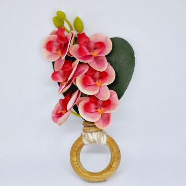 Imagem de Porta Guardanapo Mini Orquídea - Decor Madame Blue, Rosa Escuro