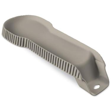 Imagem de Apoio para Colher Suporte Descanço Talher em Plástico Bancada Pia Cozinha (Cinza Palha)