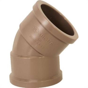 Imagem de Cotovelo Marrom Krona Liso Liso 50Mm X 45 419 - Kit C/10, Marrom