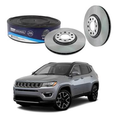 Imagem de Par Disco Freio Dianteiro Jeep Compass 2.0 2017 A 2021 - MDS