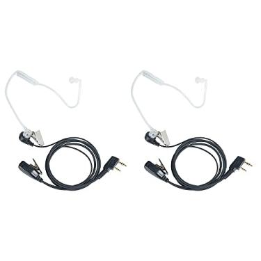 Imagem de BVMAG Fone de ouvido de rádio Walkie Talkie para Kenwood com microfone, fone de ouvido de tubo acústico para Baofeng UV-5R BF-888S BF-F8HP BF-F9 TK-2107 TK-3107 H777 RT7 RT21 pacote com 2