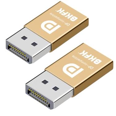 Imagem de BKFK Plugue fictício hdmi dp - adaptador de exibição para HDMI, janela virtual Luna Display para emulador doméstico - manequim, dongle sem cabeça de displayport (DP-2P)