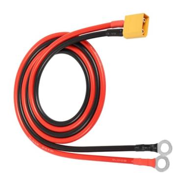 Imagem de Wmzjnljy 1 cabo terminal XT90 para anel O com fio de silicone 1M 10AWG XT90 fêmea para anel O cabo conector para bateria RC Lipo FPV Racing Drone Solar Power Station (W63-1)