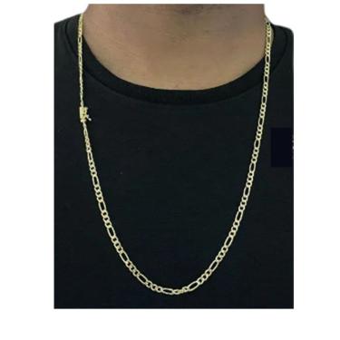 Imagem de Cordão 3x1 4mm Canhao De Moeda Antiga Joias Maciças