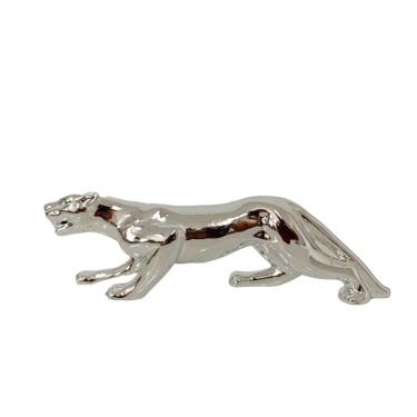 Imagem de Leopardo Prata Em Porcelana 20cm