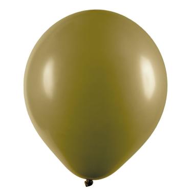 Imagem de Balão De Látex Verde Oliva - 9 Polegadas - 50 Unidades