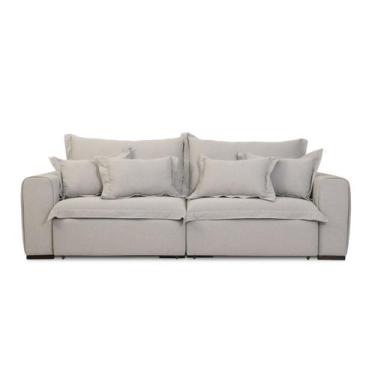Imagem de Sofá Montalcino - Linho Scott Palha - Sofá de Fábrica, 2,40m