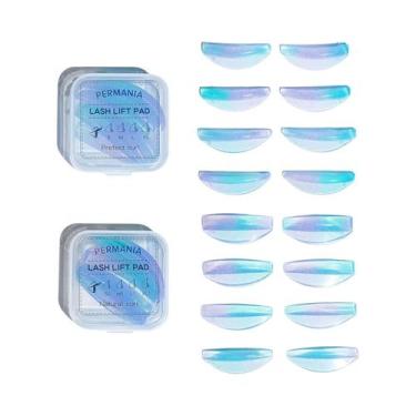Imagem de Modelador De Cílios Reutilizável De Silicone 16Pcs PERMANIA Hastes Par