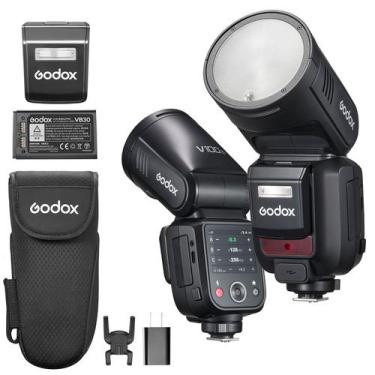 Imagem de Flash Speedlight Godox V100c 2.4ghz Ttl Para Câmeras Canon - greika