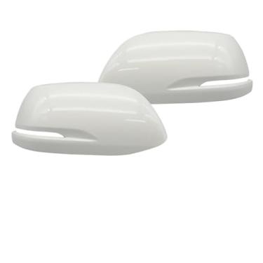 Imagem de 1 par de capas para espelho retrovisor lateral, compatível com CRV CR-V 2012 2013 2014 2015 2016(White LH RH)