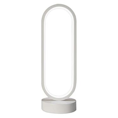 Imagem de Luminárias de Mesa para Sala de Estar - Luminária de Mesa Minimalista em Forma Oval,Design Ajustável Com LED Para Leitura Escritório Dormitório Hotel Jardim Hall Banheiro