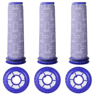 Imagem de Filtros de substituição para Dyson DC41 DC65 DC66 UP13 UP20 UP30 3 filtros pós-motor e 3 filtros pré-motor para Dyson Ball Animal 2 Ball Animal 3 substitui peças # 920769-01 e 920640-01 (DC41 3