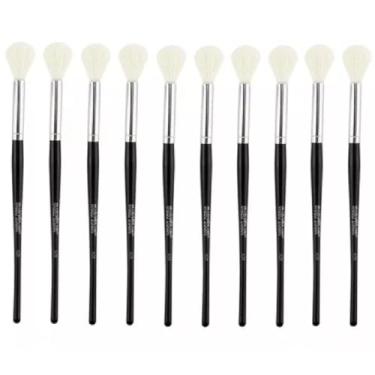 Imagem de Kit 10 Pincel Profissional Cônico para Esfumar e Iluminar Linha Max Macrilan