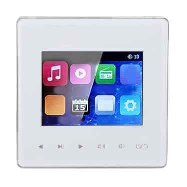 Imagem de Fockety Amplificador de Parede Bluetooth, Receptor de Controle de áudio da Tela de Toque HD de 2,8 Polegadas Com Rádio FM, Amplificador de Música de Montagem de Parede para Home
