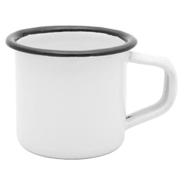 Imagem de Caneca Esmaltada Mimo Style em Ferro Fundido Branca 90 ml