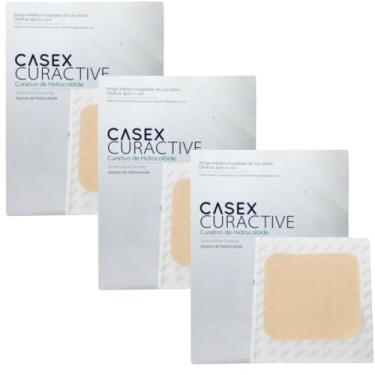 Imagem de Curativo Hidrocoloide Extra Fino Casex 15cmx15cm – Kit com 3 Unidades