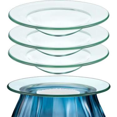 Imagem de Prato aquecedor de óleo de reposição Prato de vidro redondo para lâmpa
