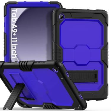 Imagem de OKP Capa para Samsung Galaxy Tab A9+/A9 Plus 28 cm 2023 (SM-X210/X216/X218), capa protetora resistente à prova de choque para tablet Galaxy A9+ de 11 polegadas com suporte para crianças, meninos,