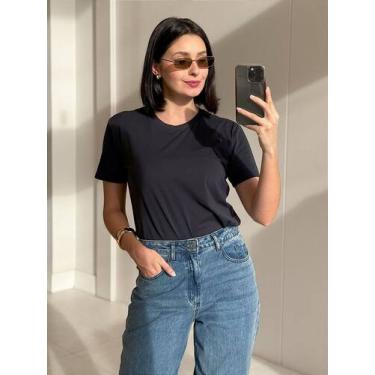 Imagem de Camiseta Sorona Confortável e Sustentável - no-brand, GG, Preto