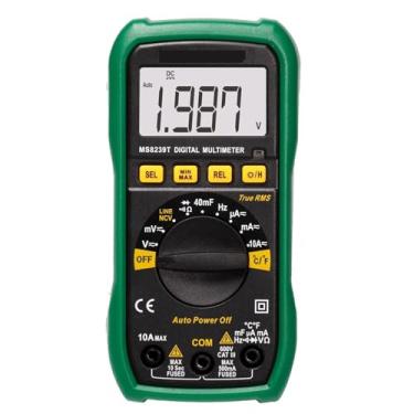 Imagem de 1 peça MS8239T Multímetro Digital Auto Range Amperímetro Voltímetro Capacitor NCV Ohm Hz Tester