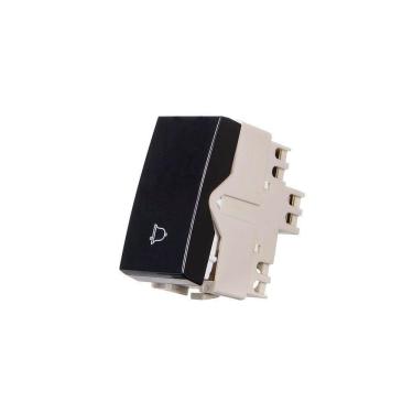 Imagem de Módulo Interruptor Pulsador Para Campainha Margirius Sleek 10A Preto Ebony