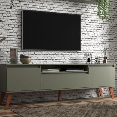 Imagem de Rack Para Tv 180cm Retro Mdf Verde Dallas - On Móveis