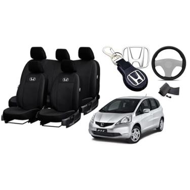 Imagem de Capa de couro para o banco fit 2003-2008 proteção impermeável