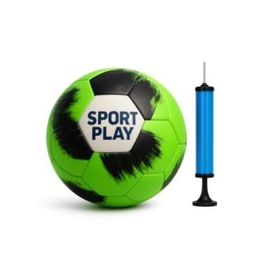 Imagem de Bola De Futebol Society Campo Quadra Colorida Tamanho Padrão N°5 Premium + Bomba de encher cores sortidas