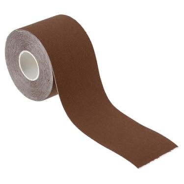 Imagem de Fita de argola aérea de 5 m x 5 cm, fita atlética adesiva antiderrapante para ioga para exercícios de ginástica, marrom