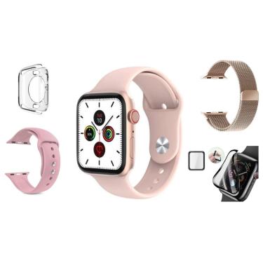 Imagem de Relogio Smartwatch W28 Pro Série 8 Notificaçoes Redes Sociais Watch 8 Original + Acessórios C/NF-Unissex