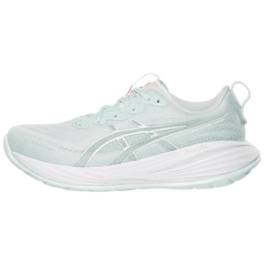 Imagem de ASICS Tênis de corrida feminino Gel-Cumulus 27, Aqua/branco puro, 36