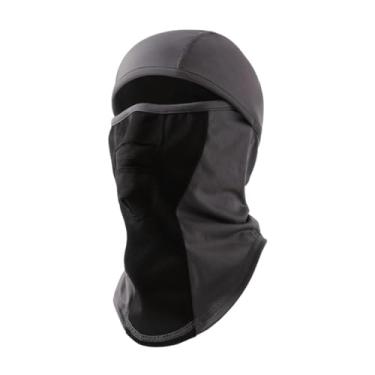 Imagem de Generic Máscara de esqui, gorro, balaclava de inverno, macia e leve, cachecol, máscara facial para andar de, atividades ao ar livre e ciclismo, Cinza