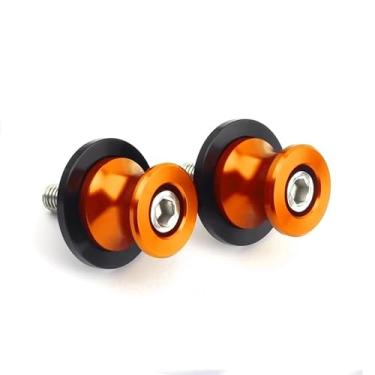 Imagem de Compatível com Trident 660 Tiger 900 800 1200 Street Triple R 765RS Moto Swingarm Spools Slider Stand Screw Accessories (Laranja)