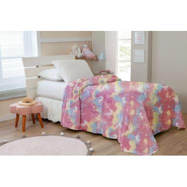 Imagem de Mantinha Cobertor Infantil Solteiro Brilha No Escuro Fluorescente Toqu