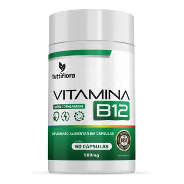 Imagem de Vitamina B12 (Metilcobalamina) 60 Cápsulas Tuttiflora-Unissex
