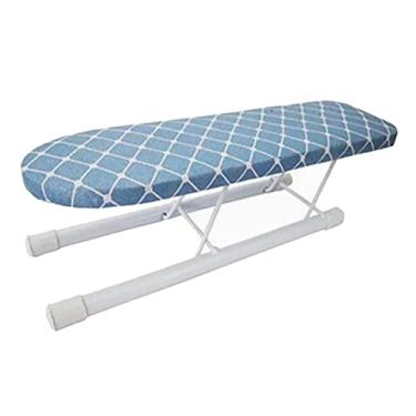 Imagem de WeiLaiKeQi Mini Tábua de Passar Roupa Portátil com Pernas Dobráveis, Ideal para Passar Punhos, Golas E Mangas. Antiderrapante E Perfeita para, Lavanderia, Azul