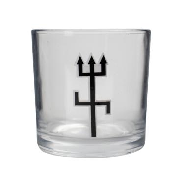 Imagem de Copo de Whisky Vidro Exú Tridente Tradicional 300 ml