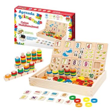 Imagem de Brinquedo Infantil Caixa Atividades Educativo Número Animais - DMB287,