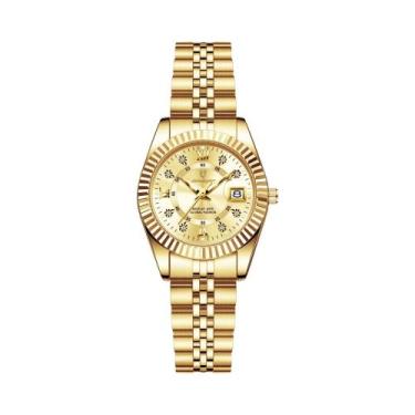 Imagem de Relógio De Pulso Feminino Elegante À Prova d'Água Luminosa POEDAGAR Em