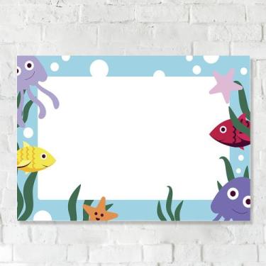 Imagem de Lousa Magnética Imã Infantil Fundo do Mar - TACOLADO PAPEL DE PAREDE, 