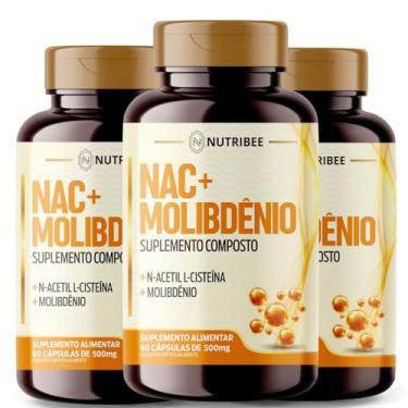Imagem de Nac+ Molibdênio N-acetil L-cisteína 500mg 180 Cápsulas