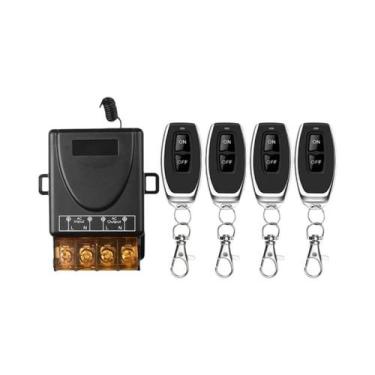 Imagem de Interruptor De Controle Remoto Sem Fio RF433Mhz Com Receptor E Transmi