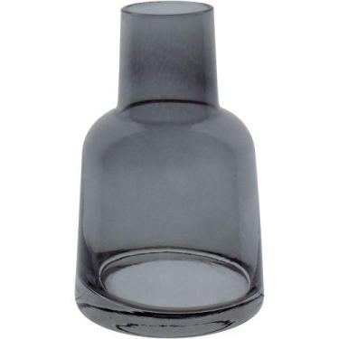 Imagem de Vaso Decorativo Enfeite Casa Home&co Vidro 14x9x9cm Cinza - HOME & CO