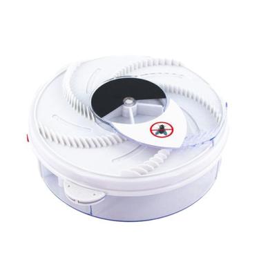 Imagem de Armadilha Elétrica Pega Moscas Giratório Usb Branco Bivolt - Flytrap P