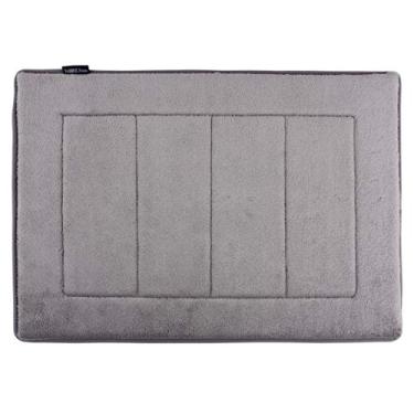 Imagem de FABBRICA HOME Tapete de banho de espuma viscoelástica extramacio (43 cm x 60 cm, cinza)