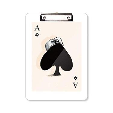 Imagem de Spade A Playing Cards Padrão Prancheta Pasta de Prancheta A4