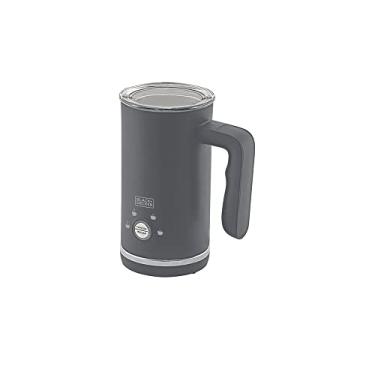 Imagem de BLACK+DECKER Espumador de Leite Gourmand Gris, com 4 Funções e Tampa Anti Vazamentos, Capacidade de 300ml, Modelo EL500, 110V