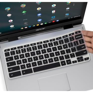 Imagem de CaseBuy Capa de teclado para Acer Chromebook Spin 11 311 CP311 C733 R11 C738T 511 512 513/Chromebook 314 514 CB314 CB514 /Chromebook Spin 713 CP713 R13 CB5-312T/Acer Chromebook 14 388 1 polegada,