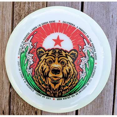 Imagem de Funn & Frolic - USA Pôster Cal Bear Estimado Arte Frisbee 175 g Glow/Grateful Dead Inspirado