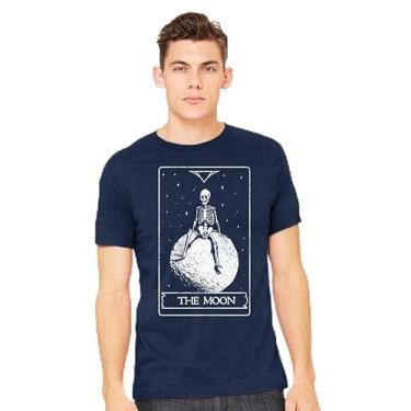Imagem de TeeFury - The Moon - Camiseta masculina Death, Skeleton,, Turquesa, 5G